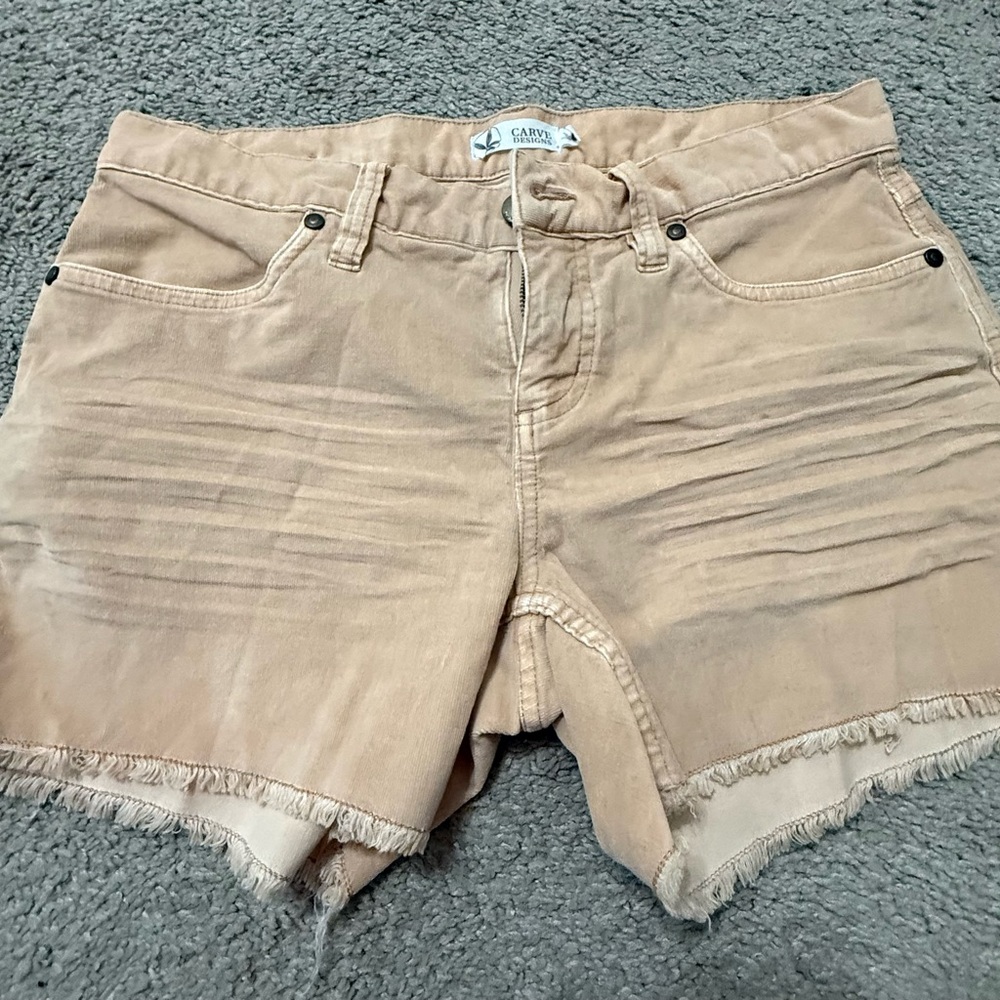 Carve Designs Tan Jean Shorts